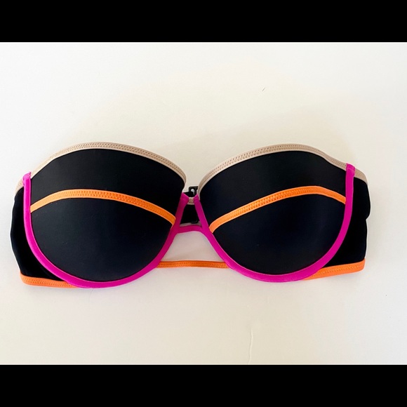Victoria Secret PINK color block strapless bikini - Picture 2 of 3